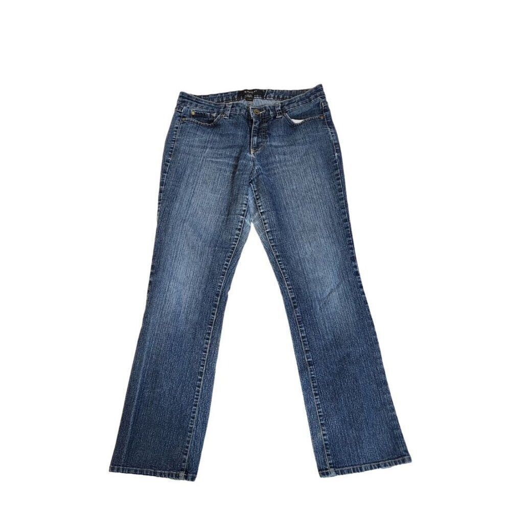 Nine West Size 12 Straight Leg Distressed Jeans